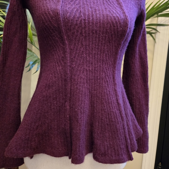 Ann Taylor Peplum Knit Wool Sweater - Picture 8 of 9
